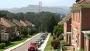 One of our favorite streets in the Presidio is this one with great views of the Golden Gate in the distance.